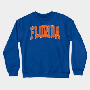 Florida - college university font letters text word basketball baseball softball volleyball hockey football lover fan player christmas birthday gift for men women kids mothers fathers day dad mom vintage retro Crewneck Sweatshirt